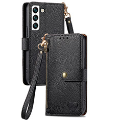 Coque Portefeuille Livre Cuir Etui Clapet S15D pour Samsung Galaxy S22 Plus 5G Noir