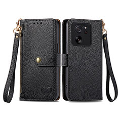 Coque Portefeuille Livre Cuir Etui Clapet S15D pour Xiaomi Redmi K60 Ultra 5G Noir