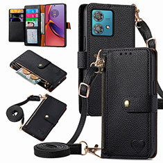 Coque Portefeuille Livre Cuir Etui Clapet S16D pour Motorola Moto G84 5G Noir