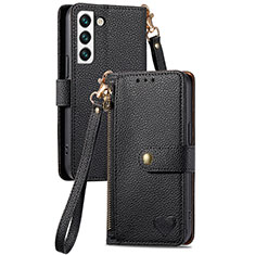 Coque Portefeuille Livre Cuir Etui Clapet S16D pour Samsung Galaxy S24 5G Noir