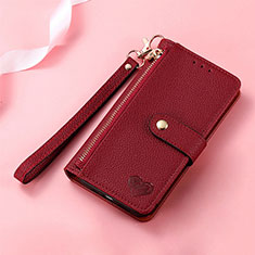 Coque Portefeuille Livre Cuir Etui Clapet S16D pour Samsung Galaxy S24 Ultra 5G Rouge