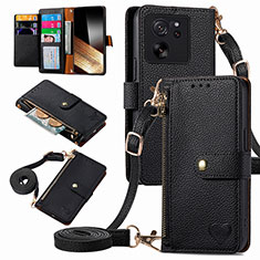 Coque Portefeuille Livre Cuir Etui Clapet S16D pour Xiaomi Mi 13T 5G Noir