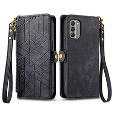 Coque Portefeuille Livre Cuir Etui Clapet S17D pour Nokia G400 5G Noir