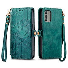 Coque Portefeuille Livre Cuir Etui Clapet S17D pour Nokia G400 5G Vert