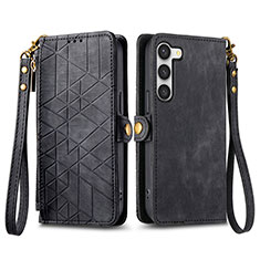 Coque Portefeuille Livre Cuir Etui Clapet S17D pour Samsung Galaxy S24 5G Noir