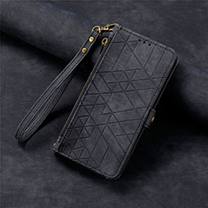 Coque Portefeuille Livre Cuir Etui Clapet S18D pour Huawei Mate 60 Pro Noir