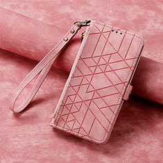 Coque Portefeuille Livre Cuir Etui Clapet S18D pour Samsung Galaxy S22 Plus 5G Rose