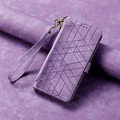 Coque Portefeuille Livre Cuir Etui Clapet S18D pour Samsung Galaxy S23 Plus 5G Violet