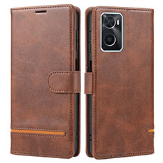 Coque Portefeuille Livre Cuir Etui Clapet SY1 pour Oppo A36 Marron