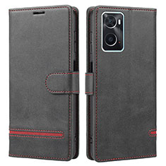 Coque Portefeuille Livre Cuir Etui Clapet SY1 pour Oppo A36 Noir