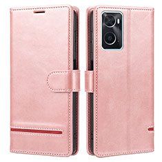 Coque Portefeuille Livre Cuir Etui Clapet SY1 pour Oppo A36 Rose