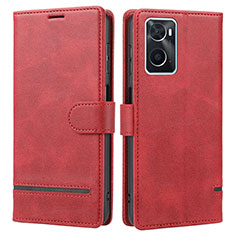 Coque Portefeuille Livre Cuir Etui Clapet SY1 pour Oppo A36 Rouge