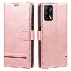 Coque Portefeuille Livre Cuir Etui Clapet SY1 pour Oppo A74 4G Rose