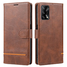 Coque Portefeuille Livre Cuir Etui Clapet SY1 pour Oppo F19 Marron