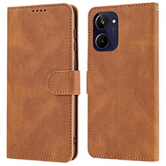 Coque Portefeuille Livre Cuir Etui Clapet SY1 pour Realme 10 4G Marron