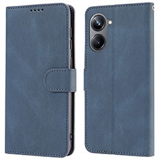 Coque Portefeuille Livre Cuir Etui Clapet SY1 pour Realme 10 Pro 5G Bleu