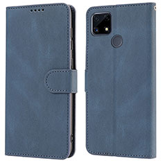 Coque Portefeuille Livre Cuir Etui Clapet SY1 pour Realme 7i RMX2193 Bleu