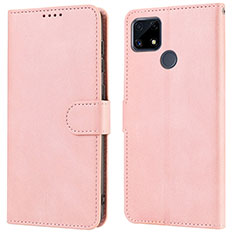 Coque Portefeuille Livre Cuir Etui Clapet SY1 pour Realme 7i RMX2193 Rose