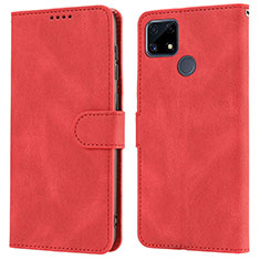 Coque Portefeuille Livre Cuir Etui Clapet SY1 pour Realme 7i RMX2193 Rouge