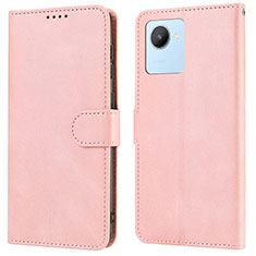 Coque Portefeuille Livre Cuir Etui Clapet SY1 pour Realme C30 Rose