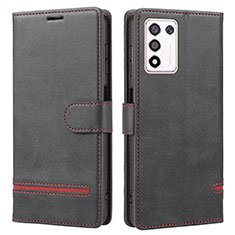 Coque Portefeuille Livre Cuir Etui Clapet SY1 pour Realme Q3s 5G Noir