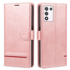 Coque Portefeuille Livre Cuir Etui Clapet SY1 pour Realme Q3t 5G Rose