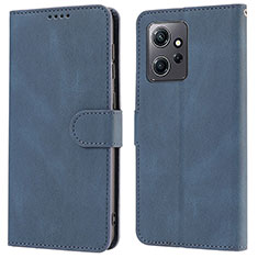 Coque Portefeuille Livre Cuir Etui Clapet SY1 pour Xiaomi Redmi Note 12 4G Bleu