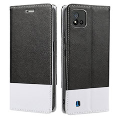 Coque Portefeuille Livre Cuir Etui Clapet SY2 pour Realme C11 (2021) Noir