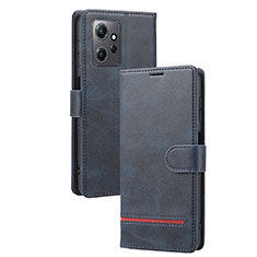 Coque Portefeuille Livre Cuir Etui Clapet SY3 pour Xiaomi Redmi Note 12 4G Bleu