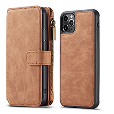 Coque Portefeuille Livre Cuir Etui Clapet T01 pour Apple iPhone 11 Pro Max Marron