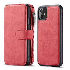 Coque Portefeuille Livre Cuir Etui Clapet T01 pour Apple iPhone 11 Rouge