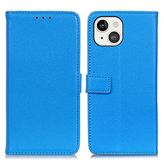 Coque Portefeuille Livre Cuir Etui Clapet T01 pour Apple iPhone 13 Bleu