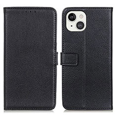 Coque Portefeuille Livre Cuir Etui Clapet T01 pour Apple iPhone 13 Noir