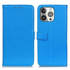 Coque Portefeuille Livre Cuir Etui Clapet T01 pour Apple iPhone 13 Pro Bleu