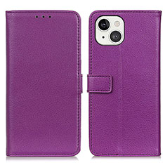 Coque Portefeuille Livre Cuir Etui Clapet T01 pour Apple iPhone 13 Violet