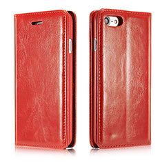 Coque Portefeuille Livre Cuir Etui Clapet T01 pour Apple iPhone 8 Rouge