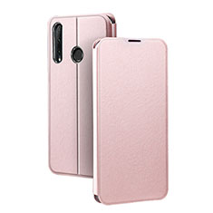 Coque Portefeuille Livre Cuir Etui Clapet T01 pour Huawei Honor 20E Or Rose