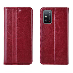 Coque Portefeuille Livre Cuir Etui Clapet T01 pour Huawei Honor X10 Max 5G Vin Rouge