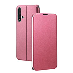 Coque Portefeuille Livre Cuir Etui Clapet T01 pour Huawei Nova 5 Rose