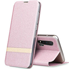 Coque Portefeuille Livre Cuir Etui Clapet T01 pour Huawei Nova 6 5G Or Rose