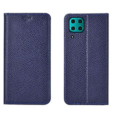 Coque Portefeuille Livre Cuir Etui Clapet T01 pour Huawei Nova 6 SE Bleu