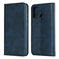 Coque Portefeuille Livre Cuir Etui Clapet T01 pour Huawei P Smart (2020) Bleu