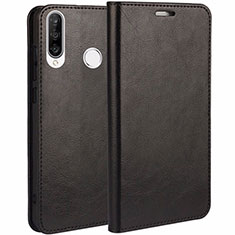 Coque Portefeuille Livre Cuir Etui Clapet T01 pour Huawei P30 Lite Noir