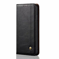 Coque Portefeuille Livre Cuir Etui Clapet T01 pour Oppo A91 Noir