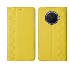 Coque Portefeuille Livre Cuir Etui Clapet T01 pour Oppo Ace2 Jaune