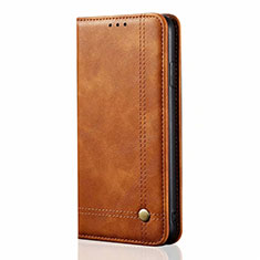 Coque Portefeuille Livre Cuir Etui Clapet T01 pour Oppo F15 Orange