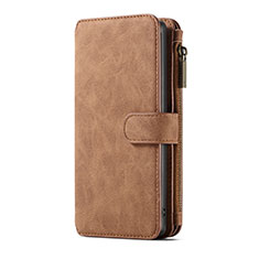 Coque Portefeuille Livre Cuir Etui Clapet T01 pour Samsung Galaxy Note 10 Plus 5G Marron