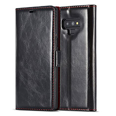 Coque Portefeuille Livre Cuir Etui Clapet T01 pour Samsung Galaxy Note 9 Noir