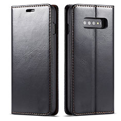 Coque Portefeuille Livre Cuir Etui Clapet T01 pour Samsung Galaxy S10 5G Noir