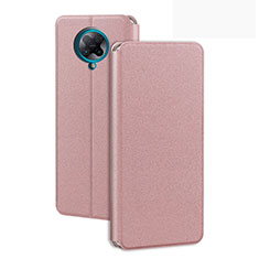 Coque Portefeuille Livre Cuir Etui Clapet T01 pour Xiaomi Poco F2 Pro Or Rose